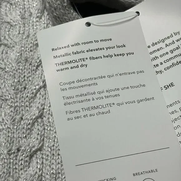 NWT Athleta Hawthorn Textured Crew Sweater - Size XXS - Picture 6 of 12